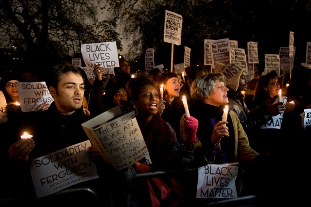 Londra'da Ferguson protestosu